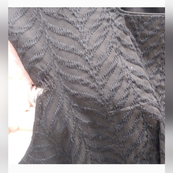 L'Aiglon Dress 1950s wiggle sleeveless belted black Pin Up Couture France Textur - Picture 4 of 5